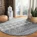 Blue/Navy 79 x 0.3543 in Indoor Area Rug - Foundry Select Marrakesh 752 Area Rug in Navy/Ivory Polypropylene | 79 W x 0.3543 D in | Wayfair