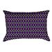 Latitude Run® Avicia Indoor/Outdoor Lumbar Pillow Polyester/Polyfill blend in Indigo | 14 H x 20 W x 3 D in | Wayfair