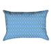 Latitude Run® Avicia Indoor/Outdoor Lumbar Pillow Polyester/Polyfill blend in Blue/Yellow | 14 H x 20 W x 3 D in | Wayfair