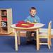 Childcraft Wood Round Writing Table Wood/Laminate in Brown | 24 H in | Wayfair 1352462