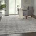 Gray/White 111 x 0.5 in Area Rug - Wrought Studio™ Julyn Abstract Ivory/Silver Gray Area Rug Polyester/Polypropylene | 111 W x 0.5 D in | Wayfair