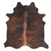 Black/Brown 72 x 1 in Indoor Area Rug - Millwood Pines Naes Real Cowhide Dark brindle Area Rug Leather | 72 W x 1 D in | Wayfair