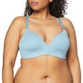 Sloggi Women's S Serenity P Wireless Bra, Blue (Blue Lake 00hy), 36C (size: 80C)