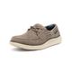 Skechers Men's Status 2.0- Lorano Boat Shoes, Taupe Canvas, 13 UK