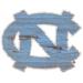 North Carolina Tar Heels Distressed Logo Cutout Sign