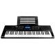 RockJam RJ461AX 61-Tasten-Alexa-tragbare digitale Klaviertastatur mit Notenständer, Netzteil, Simply Piano App und Note Key-Aufklebern, mit Alexa-Integration