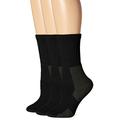 thorlos womens Kxw Max Cushion Hiking Crew Socks, Black (3 Pair Pack), Medium