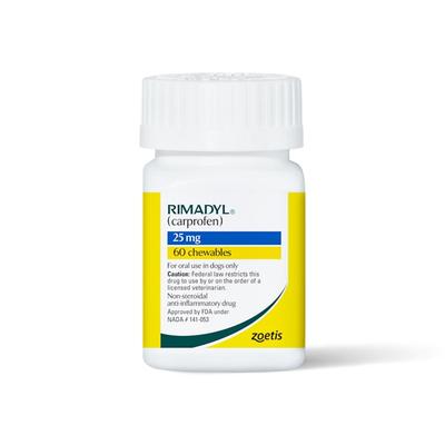 Rimadyl (Carprofen) 25 mg Chewables, 60 Count