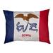 Tucker Murphy Pet™ Burien Iowa Flag Designer Pillow Fleece, Polyester in Red | 17 H x 52 W x 42 D in | Wayfair 480E53E67A294CDEBC8D1E17FB492BD9