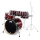 DW PDP CM7 Rock Red to Black