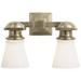 Visual Comfort Signature Collection Chapman & Myers Ny Subway 14 Inch 2 Light Bath Vanity Light - SL 2152AN-WG