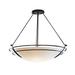 Hubbardton Forge Presidio Tryne 28 Inch 3 Light Semi Flush Mount - 124442-1005