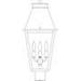 Arroyo Craftsman Croydon 20 Inch Tall 3 Light Outdoor Post Lamp - CRP-10RM-RC