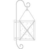 Arroyo Craftsman Nottingham 25 Inch Tall 1 Light Outdoor Wall Light - NOB-8CR-MB