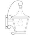 Arroyo Craftsman Nantes 15 Inch Tall Outdoor Wall Light - NAB-8CLR-RB