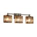 Justice Design Group Fusion 24 Inch 3 Light Bath Vanity Light - FSN-8423-30-MROR-NCKL-LED3-2100