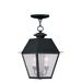 Livex Lighting Mansfield 15 Inch Tall 2 Light Outdoor Hanging Lantern - 2167-04