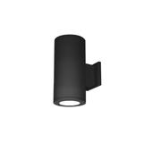 WAC Lighting Tube Architectural 12 Inch Tall 2 Light LED Outdoor Wall Light - DS-WD05-F27A-BK