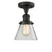 Innovations Lighting Bruno Marashlian Small Cone 6 Inch 1 Light Semi Flush Mount - 517-1CH-OB-G62-LED