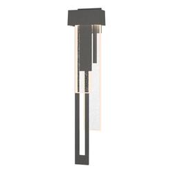 Hubbardton Forge Rainfall 30 Inch Tall LED Outdoor Wall Light - 302533-1005