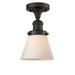 Innovations Lighting Bruno Marashlian Small Cone 6 Inch 1 Light Semi Flush Mount - 517-1CH-OB-G61-LED