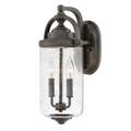 Hinkley Lighting Willoughby 17 Inch Tall 2 Light Outdoor Wall Light - 2754OZ