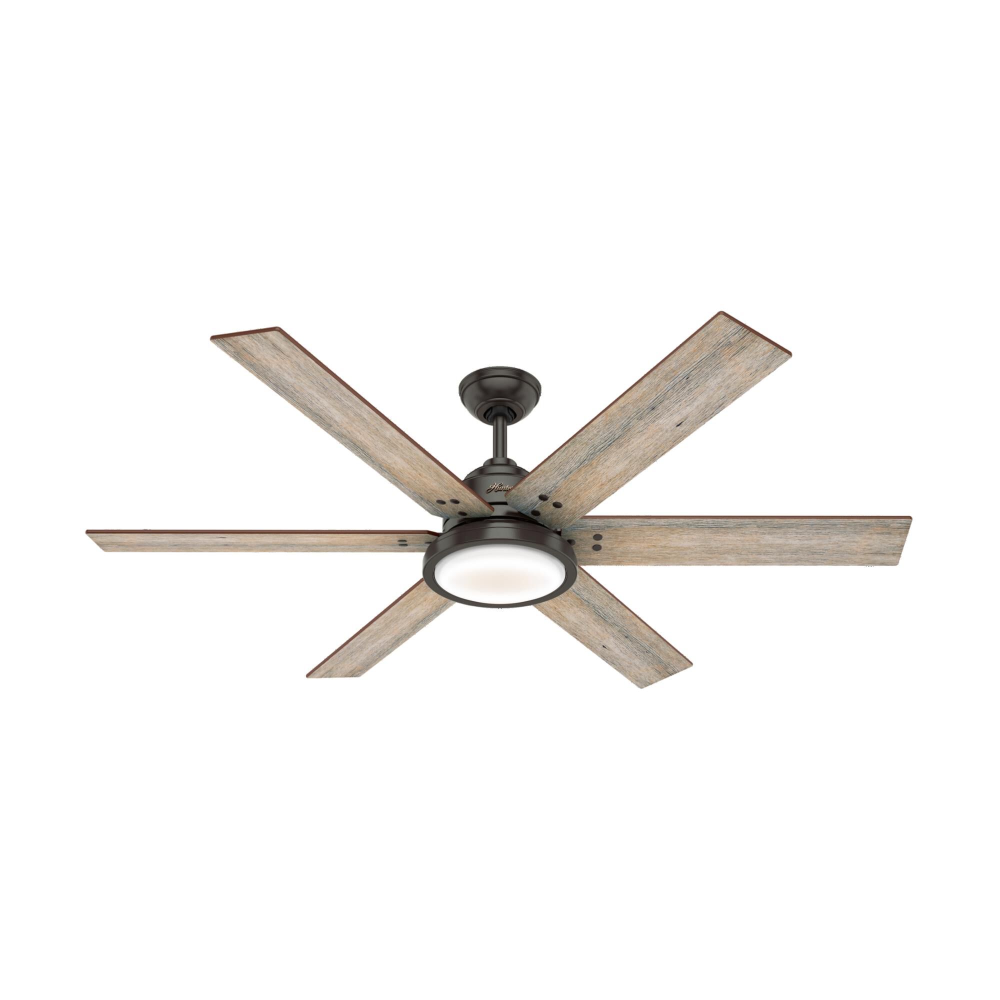 Hunter Fan Warrant 60 Inch Ceiling Fan with Light Kit - 59461