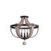 Kalco Lighting Harper 20 Inch 3 Light Semi Flush Mount - 506840FG