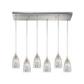 ELK Lighting Kersey 30 Inch 6 Light Linear Suspension Light - 10458/6RC