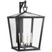 Visual Comfort Signature Collection Chapman & Myers Darlana 28 Inch Tall 4 Light Outdoor Wall Light - CHO 2043BZ