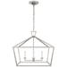 Visual Comfort Signature Collection Chapman & Myers Darlana 28 Inch Cage Pendant - CHC 2187PN