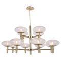 Access Lighting Grand 42 Inch 12 Light LED Chandelier - 52094LEDDLP-BS/CLR