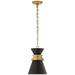 Visual Comfort Signature Collection Chapman & Myers Alborg 10 Inch Mini Pendant - CHC 5240AB-BLK