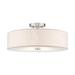 Livex Lighting Meridian 18 Inch 4 Light Semi Flush Mount - 52136-91