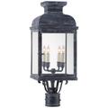 Visual Comfort Signature Collection Chapman & Myers Suffork 24 Inch Tall 4 Light Outdoor Post Lamp - CHO 7821WZ-CG