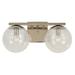 Framburg Jupiter 15 Inch 2 Light Bath Vanity Light - 4832 PB