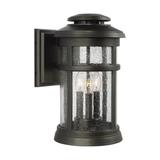 Visual Comfort Studio Collection Newport 15 Inch Tall 3 Light Outdoor Wall Light - OL14302ANBZ