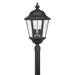 Hinkley Lighting Edgewater 27 Inch Tall 4 Light Outdoor Post Lamp - 1677BK-LL