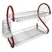 Better Chef Stainless Steel 2 Tier Dish Rack Stainless Steel in Gray | 11 H x 17 W x 10 D in | Wayfair 950105583M