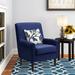 Armchair - Andover Mills™ Ronald 28" Wide Armchair Fabric in Blue/Black | 35 H x 28 W x 30 D in | Wayfair 67DA971CA3E244D9AD2253702EC9B7E0