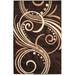 White 24 x 0.5 in Area Rug - Winston Porter Albee Abstract Brown/Beige Area Rug Polypropylene | 24 W x 0.5 D in | Wayfair