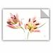 Winston Porter Tripping Lillies Removable Wall Decal Vinyl in White | 24 H x 36 W in | Wayfair A320904897954BECB56E0C5A93095FF3