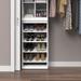 ClosetMaid Modular Storage 21.38" W Shoe Shelf Unit w/ 4 Shelves Manufactured Wood in White | 40.29 H x 21.38 W x 15.91 D in | Wayfair 4566
