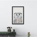 Isabelle & Max™ 'Lester 'Funky Owl Portrait II' Framed Art Paper in Black | 45 H x 30 W x 1.5 D in | Wayfair 82AE6CB8BD7C40E8A1782A54E77C3DB5
