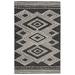 White 24 x 0.1181 in Indoor Area Rug - Union Rustic Vedika Southwestern Handmade Tufted Wool Ivory/Charcoal Area Rug Wool | Wayfair