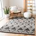 Black 48 x 0.1181 in Indoor Area Rug - Union Rustic Vedika Hand-Tufted Wool Ivory/Charcoal Area Rug Wool | 48 W x 0.1181 D in | Wayfair