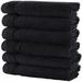 Wrought Studio™ Lytchett 6 Piece 100% Cotton Washcloth Set in Black | Wayfair 5995182A672B4CC5874EF399D5AB8A97