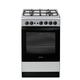 Indesit Freestanding IS5G1PMSS 50cm Gas Cooker A Rated - Silver