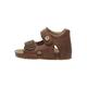 Falcotto BEA-Sandalen aus Leder mit Schnalle und Klettverschluss, braun 25
