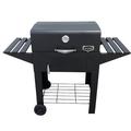 PantherGrill 26" Charcoal Gril Porcelain-Coated Grates/Steel in Black/Gray | 42 H x 51 W x 22 D in | Wayfair PHTY-3000/M